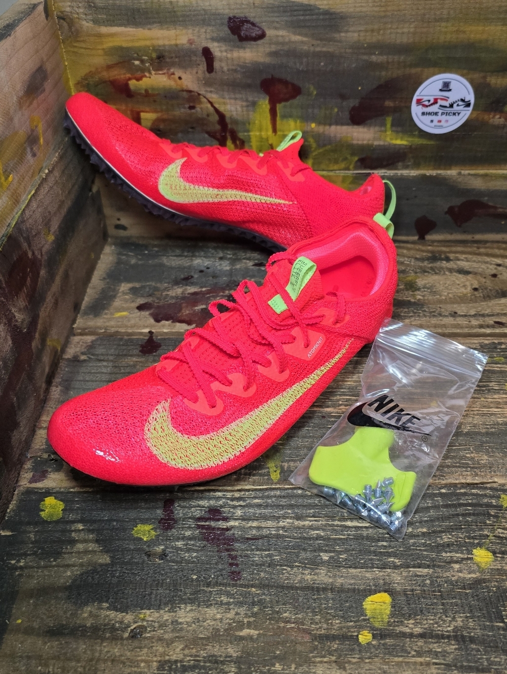 Size 9 - Nike Zoom Superfly Elite 2 Bright Crimson Lime‎ Blast FZ9662-600 New
